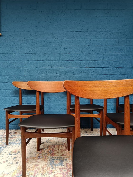 Image 1 of 6x Chaises Vintage Danish Design