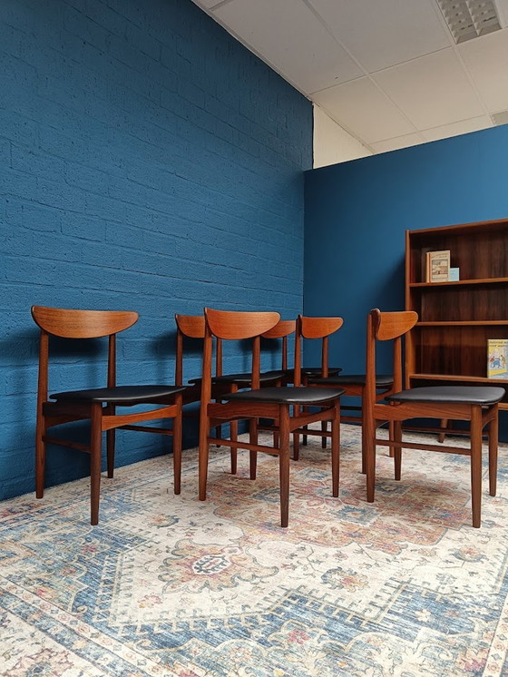 Image 1 of 6x Vintage Danish Design Chairs