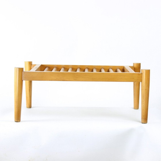 Image 1 of Vintage oak wood plant holder by Frantisek Mezulanik, Czechoslovakia 1960
