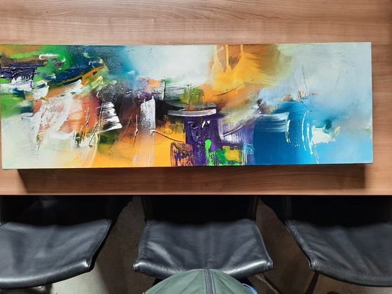 Image 1 of William Malucu Painting 120 X 40 X 8