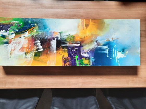 Image 1 of William Malucu Painting 120 X 40 X 8