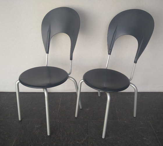 Image 1 of 2X Designer chairs by Carlo Bartoli for Ycami