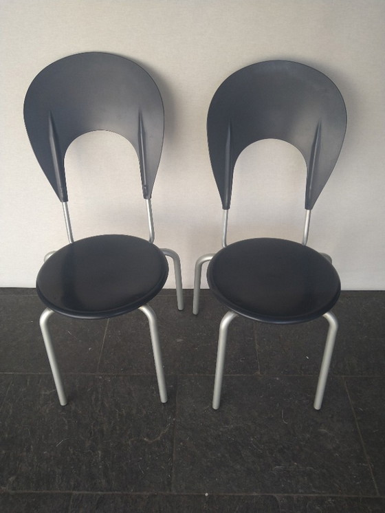 Image 1 of 2X Chaises design de Carlo Bartoli pour Ycami