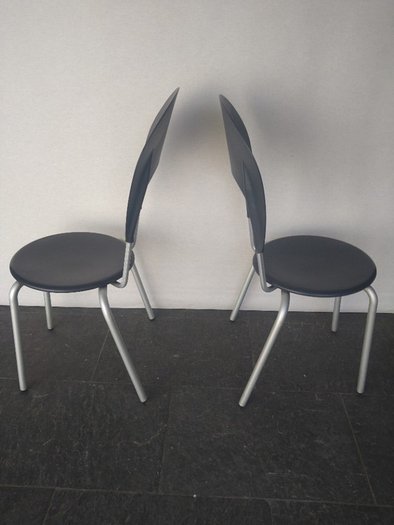 Image 1 of 2X Chaises design de Carlo Bartoli pour Ycami