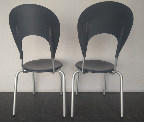 Image 1 of 2X Designer chairs by Carlo Bartoli for Ycami