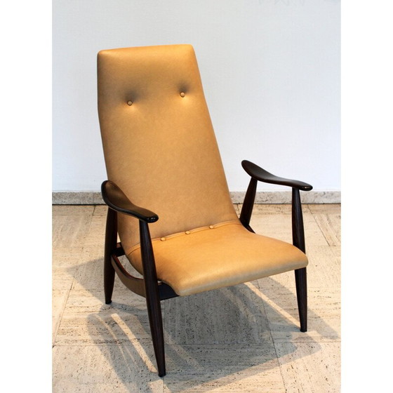 Image 1 of Senior vintage armchair in solid teak by Louis Van Teeffelen for WéBé, Denmark