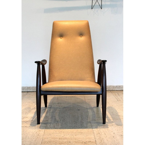 Image 1 of Senior vintage armchair in solid teak by Louis Van Teeffelen for WéBé, Denmark