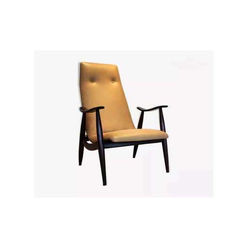 Senior vintage armchair in solid teak by Louis Van Teeffelen for WéBé, Denmark