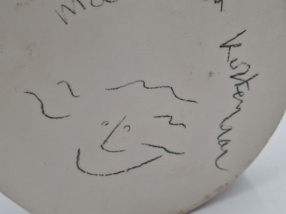 Image 1 of Artful pot signed by artist Maria ten Kortenaar