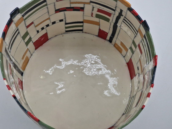 Image 1 of Artful pot signed by artist Maria ten Kortenaar