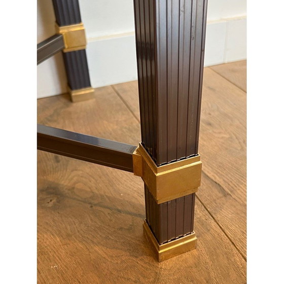 Image 1 of Consolle vintage in alluminio laccato e metallo dorato di Pierre Vandel, Francia 1970