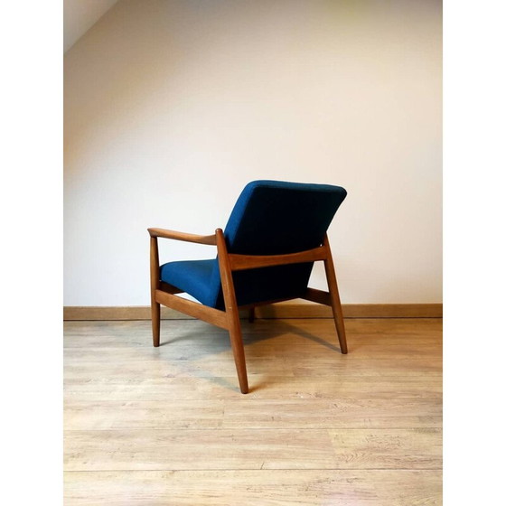 Image 1 of Pair of vintage beechwood armchairs by Hedmund Homa, 1960