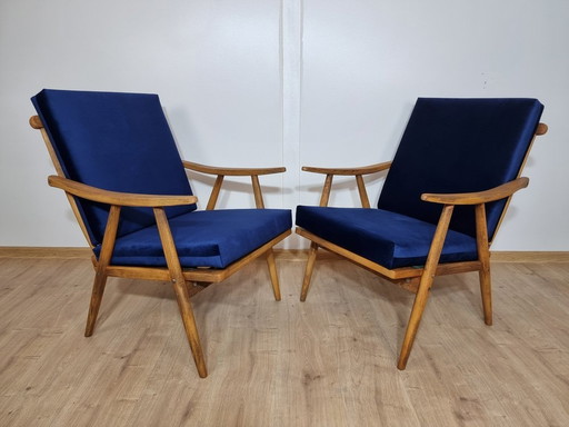 Lounge Chairs By Ton, Set Of 2