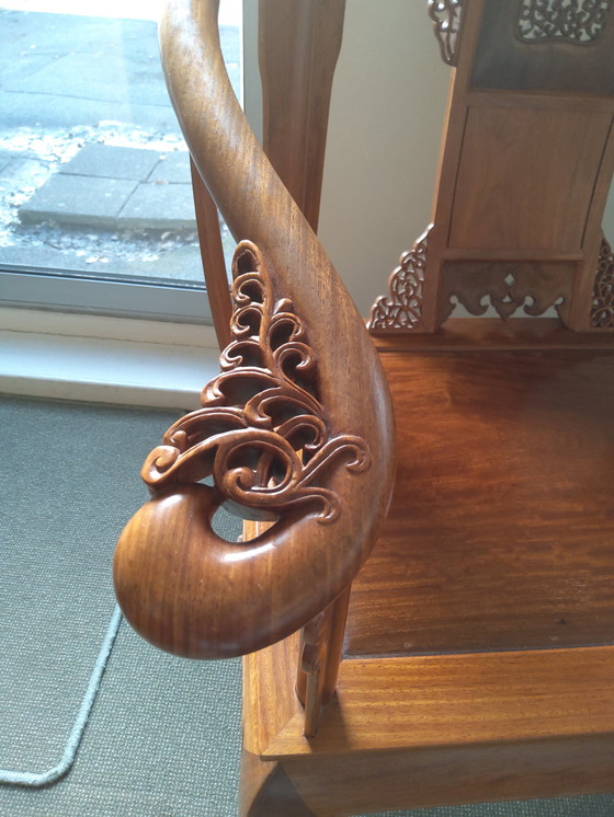 Image 1 of 2 Pieces of Chinese Horseshoe Chairs