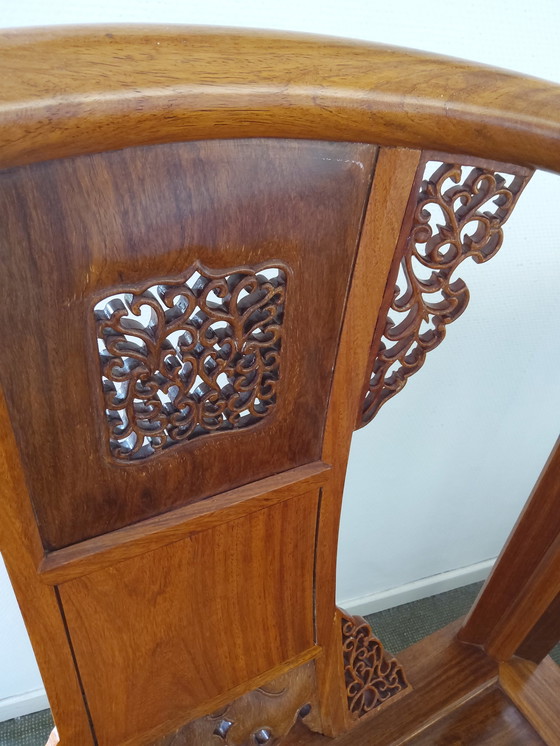 Image 1 of 2 Pieces of Chinese Horseshoe Chairs