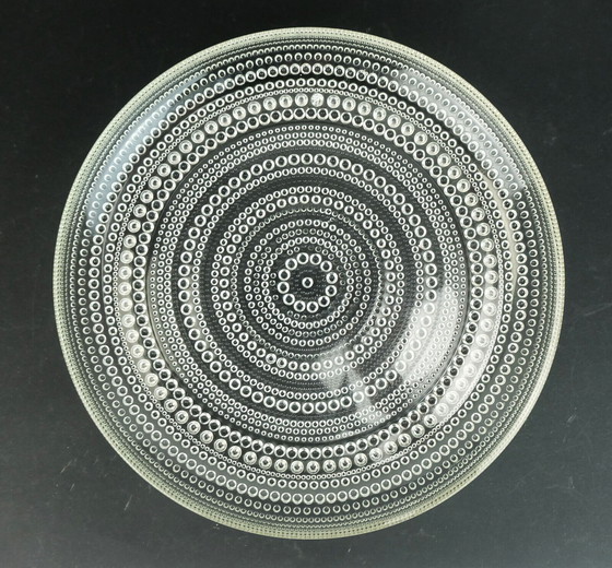 Image 1 of 1 PLATE and 3 BOWLS oiva toikka kastehelmi nuutajärvi finland glass