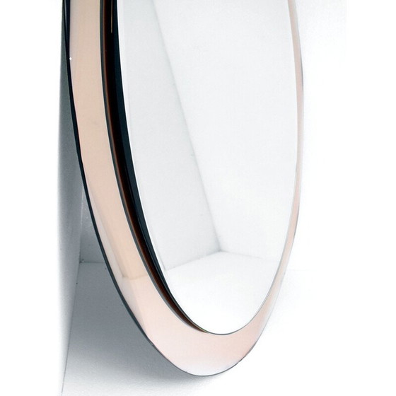 Image 1 of Specchio vintage Antonio Lupi Luxor cristal art rosecopper 1950