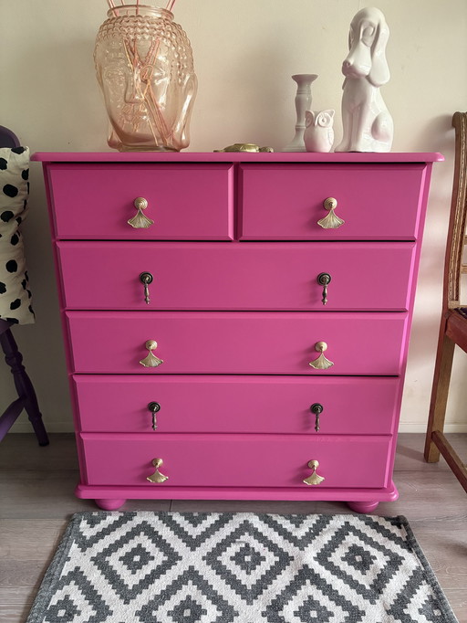 Pink Punch Chest of Drawers