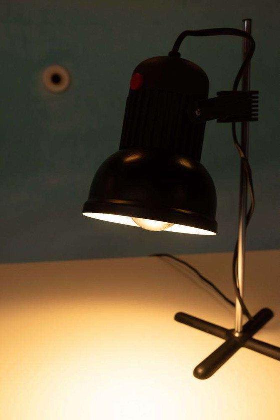 Image 1 of Postmodern desk lamp Erco, minimalist black desk light