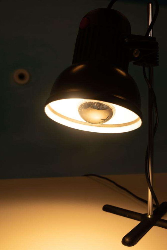 Image 1 of Postmodern desk lamp Erco, minimalist black desk light