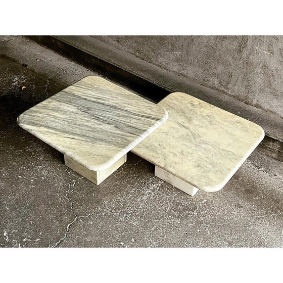Image 1 of Coppia di tavolini in marmo vintage, anni '60