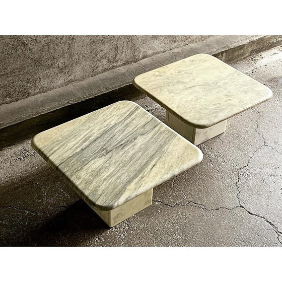 Image 1 of Coppia di tavolini in marmo vintage, anni '60