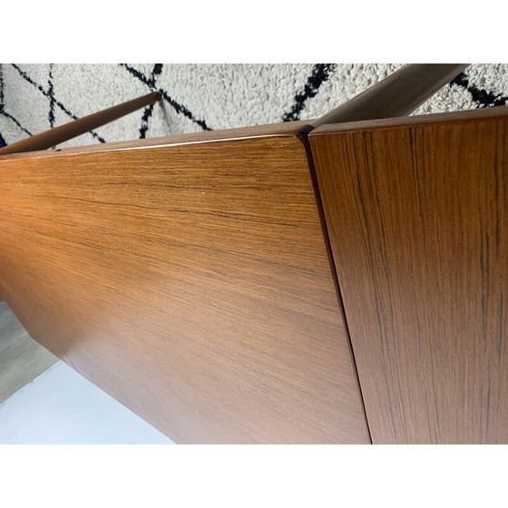Image 1 of Vintage extending dining table in teak veneer, Denmark 1960