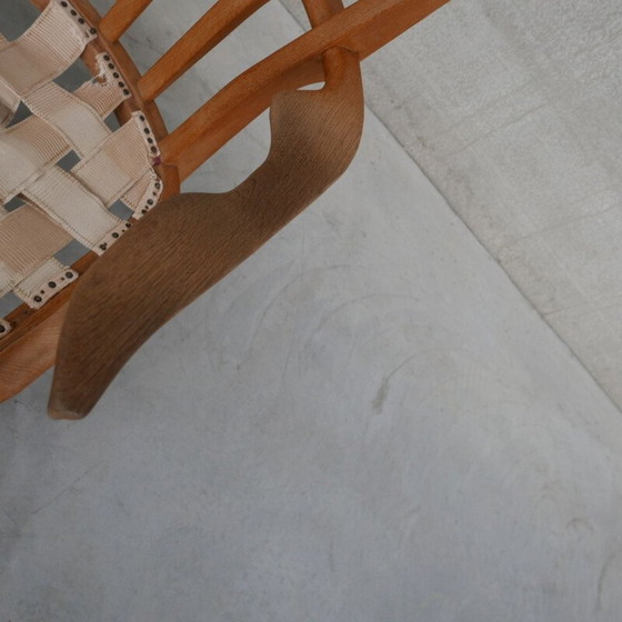 Image 1 of Sillón "Repos" de mediados de siglo de madera de roble de Guillerme et Chambron, Francia, década de 1960