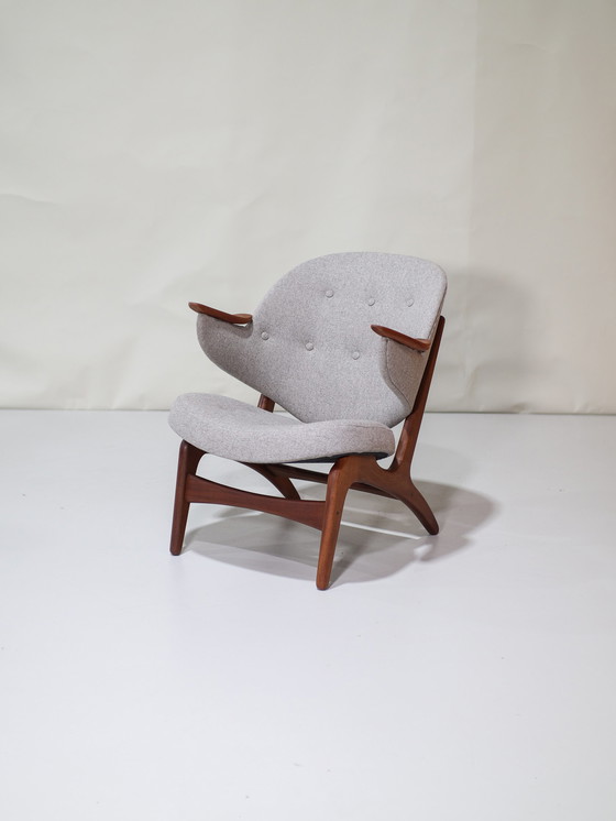 Image 1 of Carl Edward Matthes 33 fauteuil danois années 1950