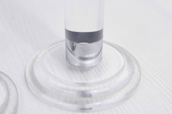 Image 1 of Trio di candelieri vintage in plexiglas