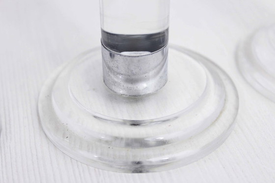 Image 1 of Trio de chandeliers vintage en plexiglas