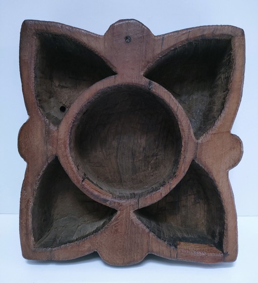 Antique Sculptural Wood Pocket