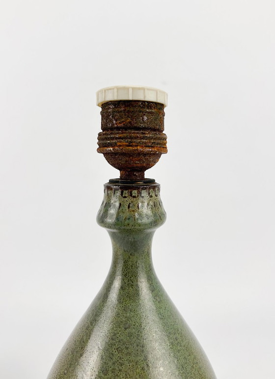 Image 1 of  Rogier Vandeweghe For Amphora - Table Lamp - Glazed Ceramic With Green Glaze.