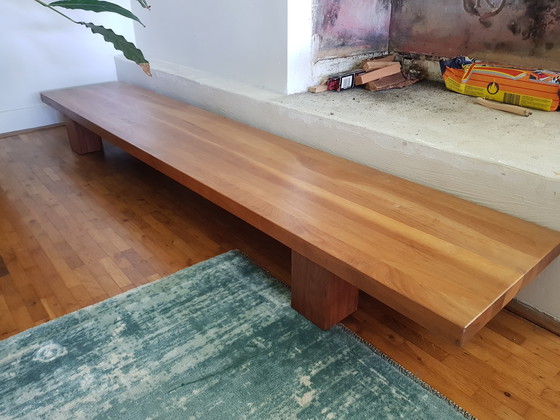 Image 1 of Seuren Gulliver solid walnut dining table + low table