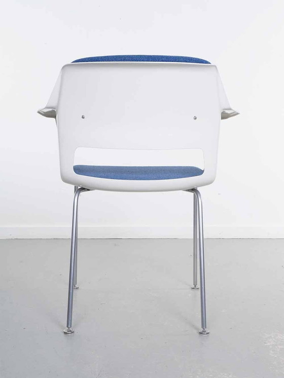 Image 1 of Set Of 4 (Ice Blue) Gispen Dining Chairs - A.R. Cordemeyer