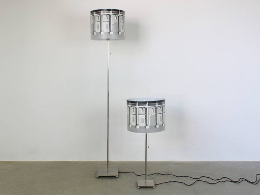 2x Fornasetti Floor and table lamp Vintage by Antonangeli