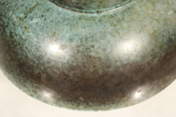 Image 1 of Leandro Lega À Faenza - Spotted Enamel Ceramic Bowl Italy Circa 1960