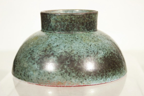 Image 1 of Leandro Lega À Faenza - Spotted Enamel Ceramic Bowl Italy Circa 1960