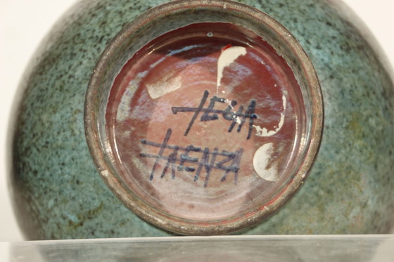 Image 1 of Leandro Lega À Faenza - Spotted Enamel Ceramic Bowl Italy Circa 1960