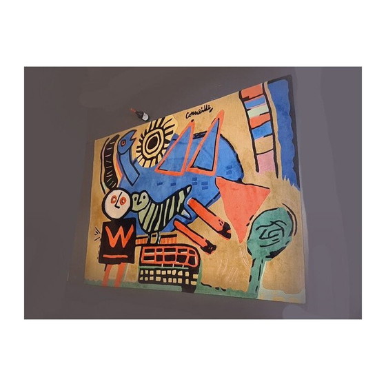 Image 1 of Tappeto vintage Corneille Paesi Bassi anni '80