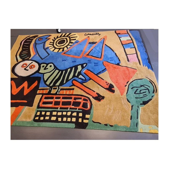 Image 1 of Tappeto vintage Corneille Paesi Bassi anni '80