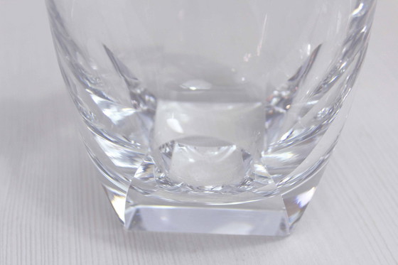 Image 1 of Mid - Century Ice Bucket, Crystal And Wood