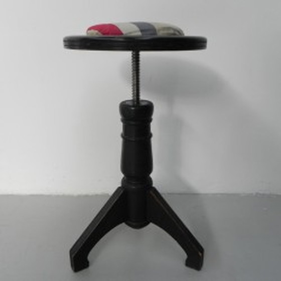 Image 1 of Art Deco piano stool on tripod 