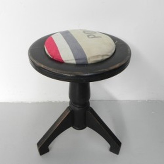 Image 1 of Art Deco piano stool on tripod 