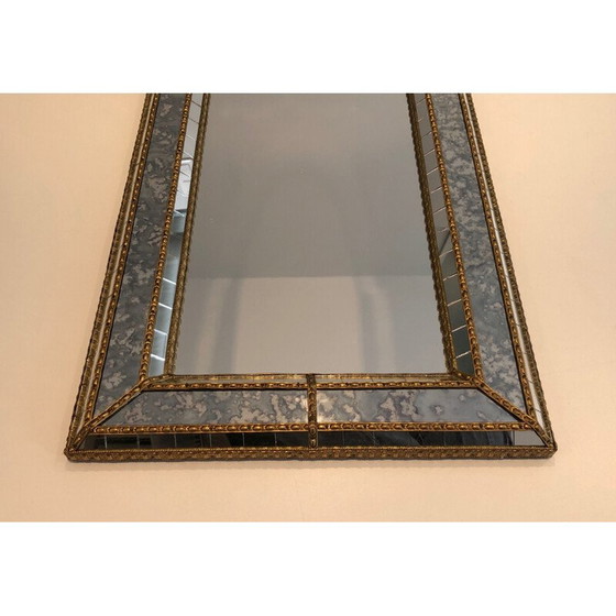 Image 1 of Specchio vintage multiforme con ghirlande in ottone, 1970