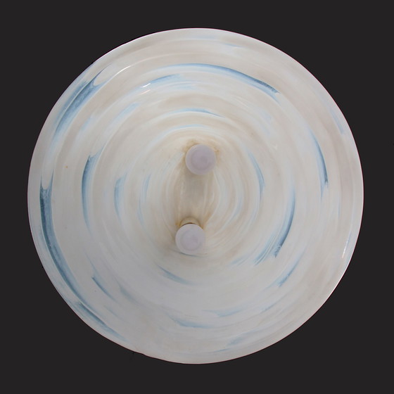 Image 1 of Lampada a sospensione vintage Space Age White Cristallux Germania anni '70