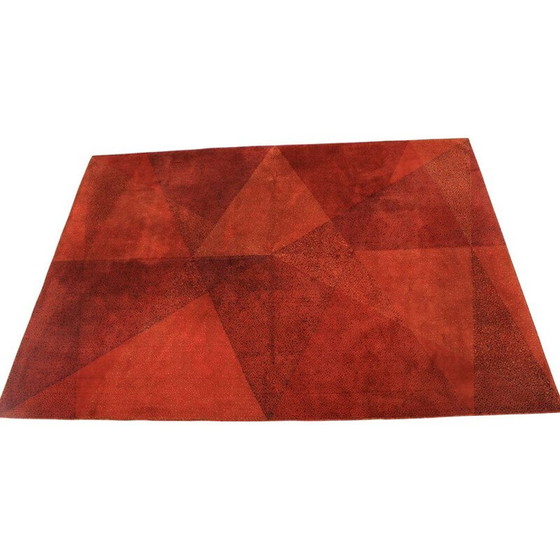 Image 1 of Vintage geometric wool rug, 1970