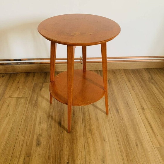 Image 1 of Vintage 2-tier pedestal table, 1960