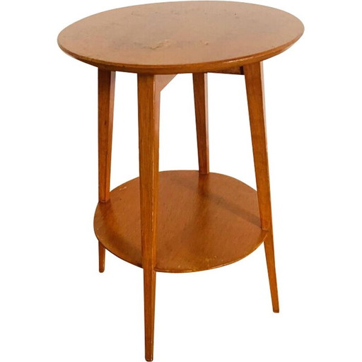 Vintage 2-tier pedestal table, 1960