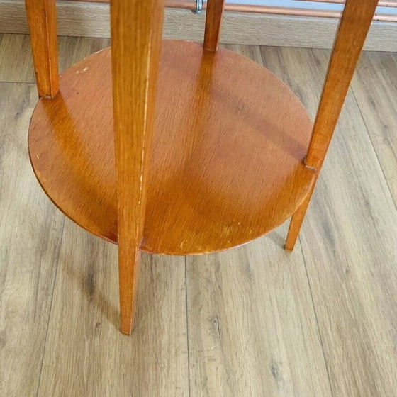 Image 1 of Vintage 2-tier pedestal table, 1960